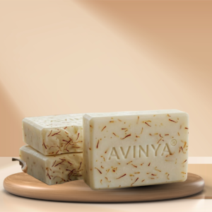 Avinya Milk Kesar Soap — Pure Saffron & Milk Brightening Bathing Bar
